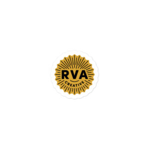 RVA Creative — Retro Starburst Kiss-Cut Sticker