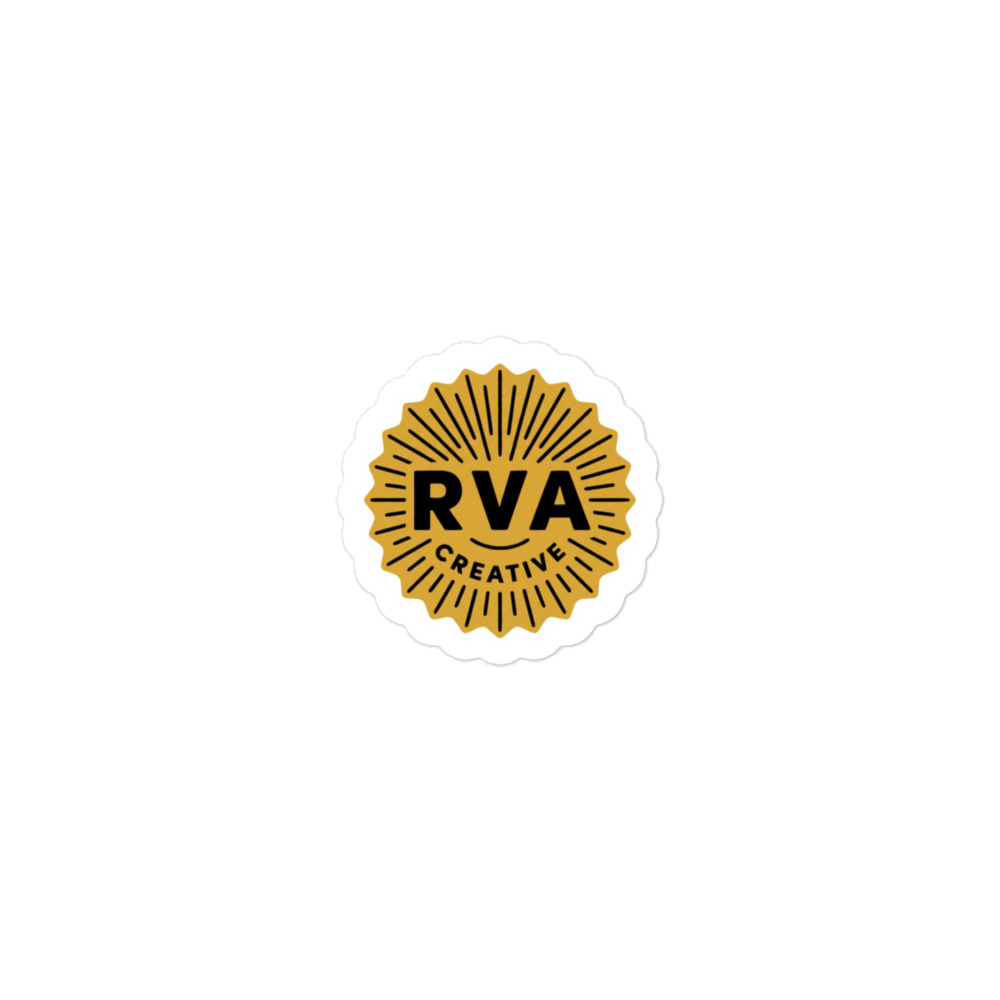 RVA Creative — Retro Starburst Kiss-Cut Sticker