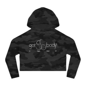 GOTBODY™ CITIES EDITION BLVK II by 360ism Women’s Cropped Hooded Sweatshirt